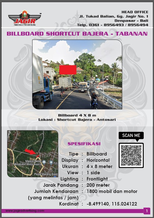 BILLBOARD UK 4X8M HORIZONTAL SHORTCUT BAJERA